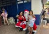 Chegada do Papai Noel reúne cerca de mil pessoas em Ceilândia