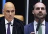 Moraes abre prazo para alegações finais em ação contra Eduardo Bolsonaro